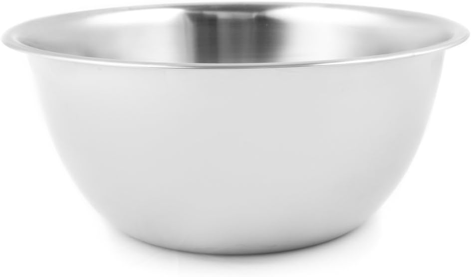 Fox Run Large Mixing Bowl, 10.25 x 10.25 x 5.25 inches, Metallic