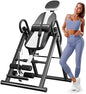 Yoleo Gravity Heavy Duty Inversion Table with Headrest & Adjustable Protective Belt Back Stretcher Machine for Pain Relief Therapy