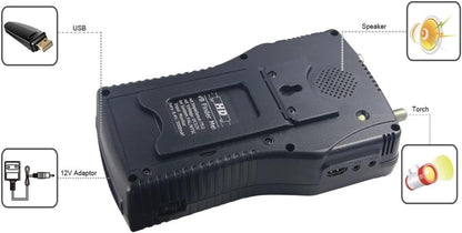 ST5260 Satellite Finder DVB-S2/ISDB-T/Cable Combo Signal Meter H.265 1080p 4.3inch for Dish Network Directv