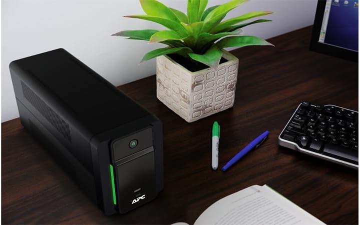 APC UPS 1200VA Line Interactive UPS Battery Backup, BVK1200M2 Backup Battery with AVR, 2 USB Charging Ports (Type C/Type A), Back-UPS Uninterruptible Power Supply