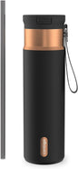 Contigo SnapSeal 24 oz Water Bottle w/Carry Strap & Reusable Straw | Vacuum-Insulated Stainless Steel for Hot & Cold Drinks | Spill-Proof Lid | BPA & Lead-Free | Dishwasher Safe