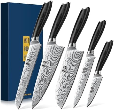 HOSHANHO Fillet Knife 7 Inch, Razor Sharp Boning Knife for Meat Poultry Chicken Cutting, Japanese High Carbon Powder Steel Fish Knife with Flexible Blade and Pakkawood Handle