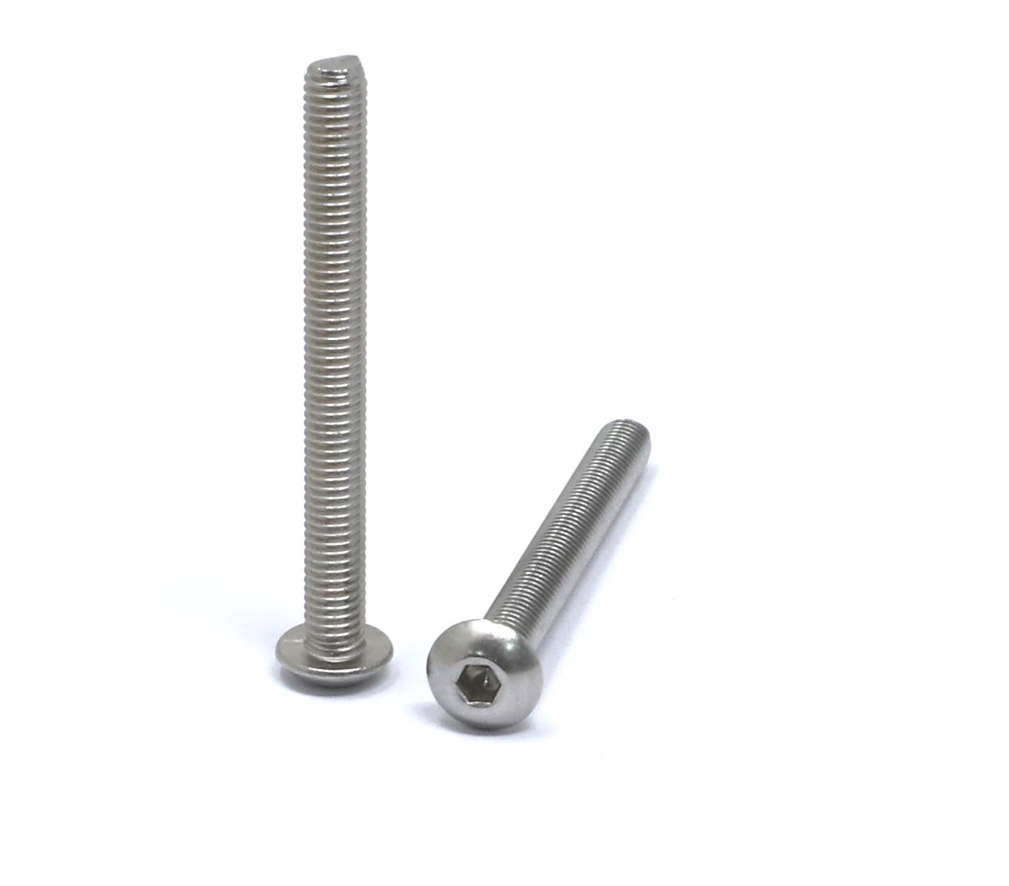iexcell 50 Pcs M6 x 20mm Thread Pitch 1 mm Stainless Steel 304 Hex Socket Button Head Cap Screws Bolts Kit