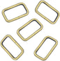 100PCS 1 inch Rectangle Ring Buckles Adjuster Square Buckle for Hardware Bags Hand DIY Accessories (Silver)