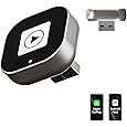 2 in 1 Wireless CarPlay Adaptor & Android Auto Adaptor for iPhone/Android, 2025 Mini Portable Car Dongle for Cars with OEM Wired CarPlay/AA from 2016, Stable Car Control & No Delay