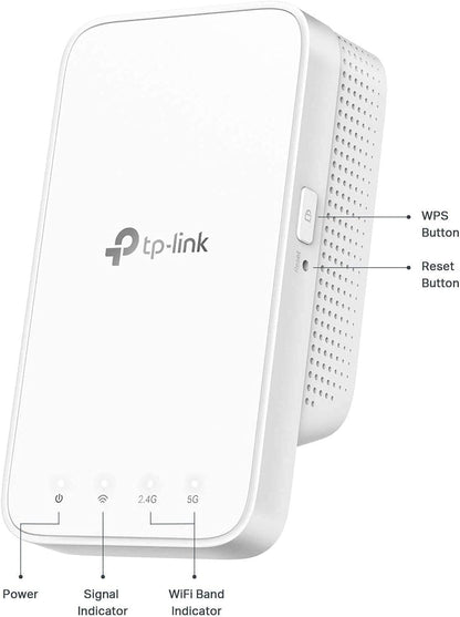 TP-Link AC1200 WiFi Extender (RE300) - Covers Up to 1500 Sq.ft and 25 Devices, Up to 1200Mbps, Supports OneMesh, Dual Band Internet Repeater, Range Booster