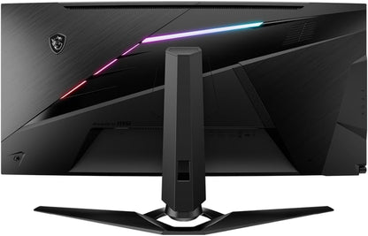 MSI Optix MAG342CQR 1500R Curvature 21:9 Aspect Ratio Narrow Bezel 1ms 3440x1440(UWQHD) 144Hz Refresh Rate Tilt/Swivel/Height/Pivot Adjustment 34" AMD Freesync Gaming Curved Monitor, Black, Pack of 1
