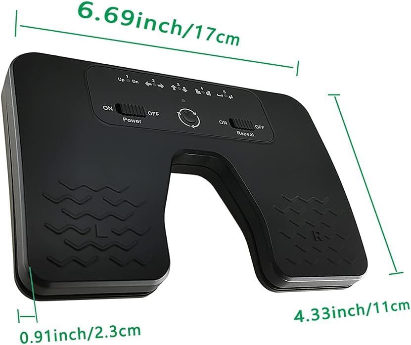 Yueyinpu Wireless Foot Pedal Hands-Free Music Page Turner for Tablets Smartphones Rechargeable Anti-Skid Pad (Classic)