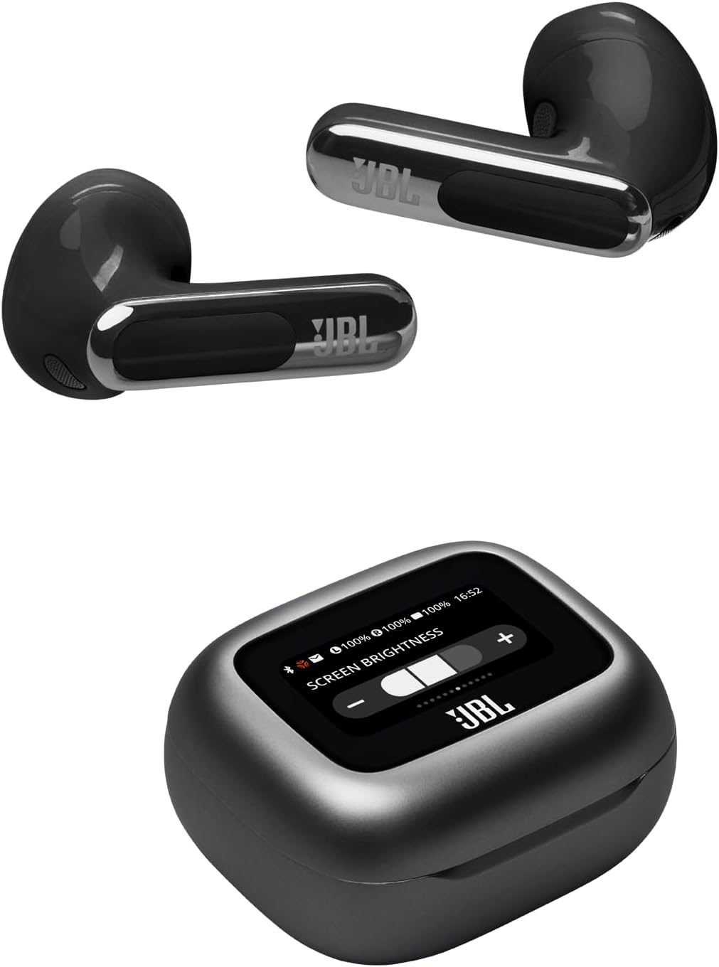 JBL Live Beam 3 - True Wireless Noise-Cancelling Closed-Stick Earbuds, 48Hrs Total Playback, Wireless Charging, 6 Mics for Perfect Calls, Multi-Point Connection, IP55 Waterproof and dustproof