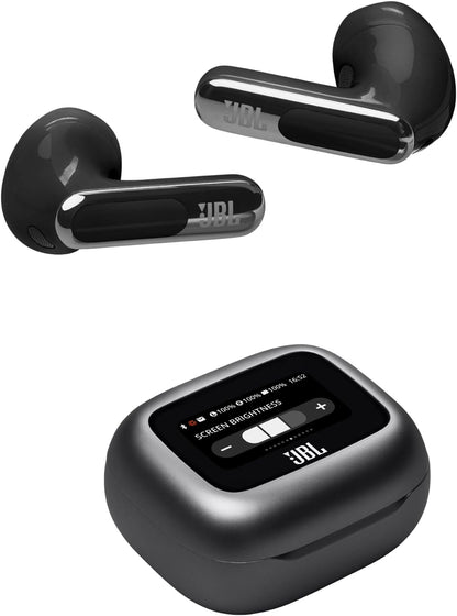 JBL Live Beam 3 - True Wireless Noise-Cancelling Closed-Stick Earbuds, 48Hrs Total Playback, Wireless Charging, 6 Mics for Perfect Calls, Multi-Point Connection, IP55 Waterproof and dustproof