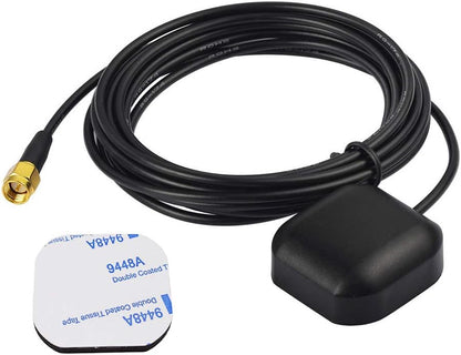 Bingfu Vehicle GPS Navigation Antenna Active GPS Antenna with Fakra C Right Angle Connector Compatible with Car Truck GPS Navigation Receiver System Factory DVD Stereo Head Unit