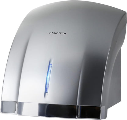 interhasa! Compact Hand Dryer 110V Commercial Electric Hand Dryer for Bathroom with Hot n Cold Air, 3-Pin Plug in