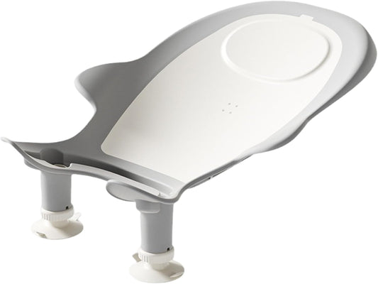 Baby Bathtub, Adjustable Soft Non Slip U Shaped Drainage Baby Bath Support With Suckers For Babies 0-12 Months Home Use - PuriLite