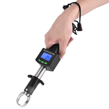 Fish Lip Grip with LED Display Multi-Function Digital Fish Grip Scale 25 Kg 55LB Electronic Control Grabber