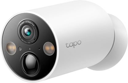 TP-Link Tapo Solar-Powered Security Camera Kit, 2K Wireless Battery Camera w/Solar Panel Base, Smart Person Detection, SD/Cloud Storage, Spotlight Color Night Vision, No Hub Needed (Tapo C410 KIT)