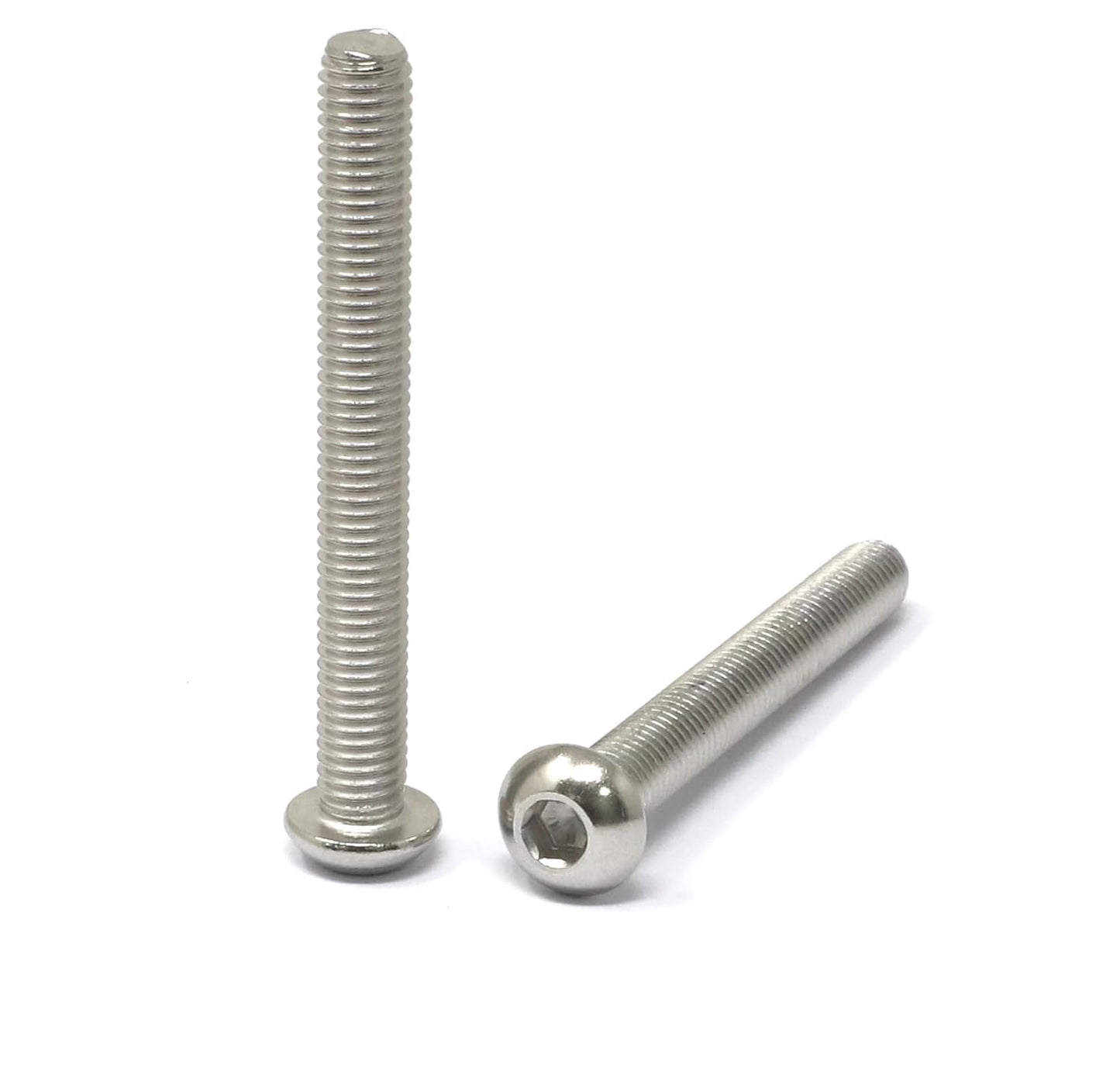 iexcell 50 Pcs M6 x 20mm Thread Pitch 1 mm Stainless Steel 304 Hex Socket Button Head Cap Screws Bolts Kit
