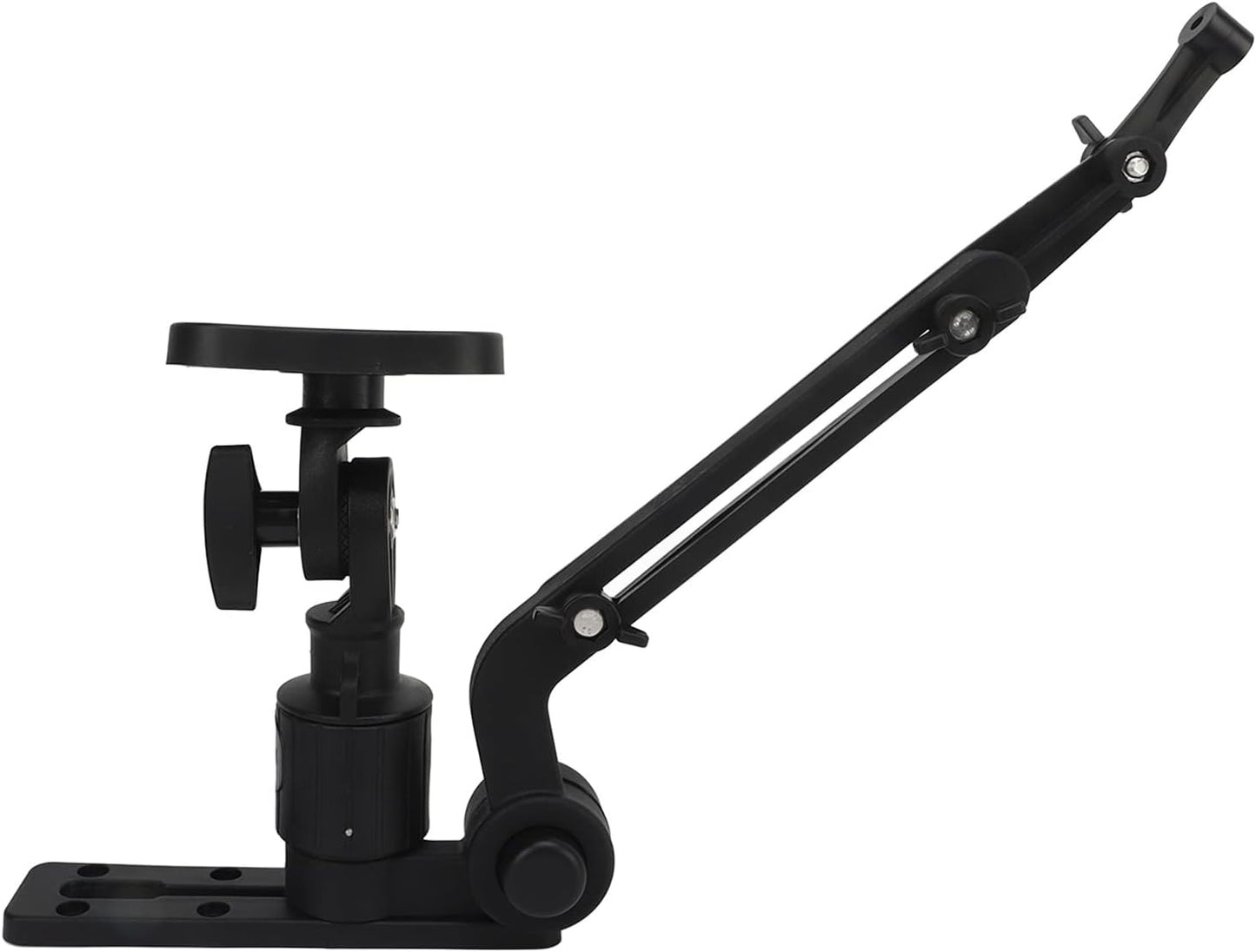 Pyhodi Fishfinder Mount, Kayak/SUP Transducer Mounting Arm Strong Clamping Force Fish Finder Base Kit Nylon and Stainless Steel Bracket for Fishfinder, Kayak DIY, Compatible Garmin: Striker 4 black