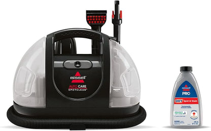 BISSELL - Portable Carpet Cleaner - Little Green Carpet & Upholstery Machine - 48oz Capacity with Stain Brush and self-Cleaning Hydro-Rinse Tool for Home and Automotive use
