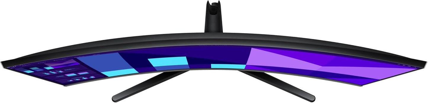 Samsung 32-inch FHD Black Curved Screen Monitor with 100 Hz Refresh Rate, Game Mode, Eye Saver Mode, Multiple connectivity - (LS32D390GANXZA) [Canada Version](2025)
