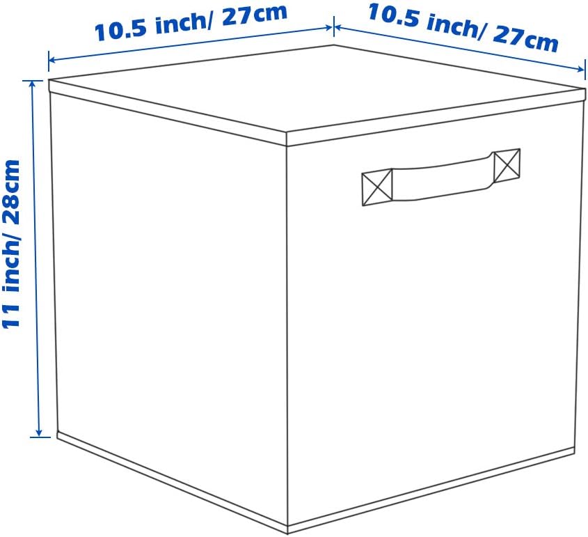 ShellKingdom Storage Bins, Foldable Fabric Storage Cubes And Cloth Organizer Drawer For Closet And Toys, 6 Pack (Lavender+Light Blue+Pink)