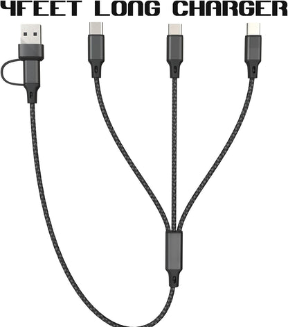 30W Charger for DJI Mini 4 Pro, Mini 4K, Mini 3 Pro, Mini 3, Mavic 3, Air 2S, Avata Drone, 3-in-1 USB C Fast Wall Charger with Dual Port Power Cord for DJI FPV Remote Controller Battery Accessories