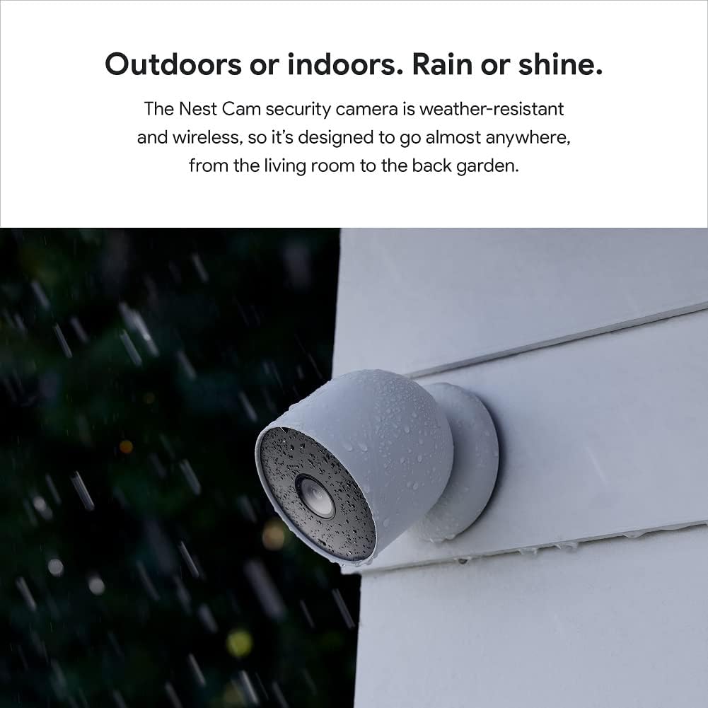 Google Nest Security Cam (Wired) - 2nd Generation - Snow