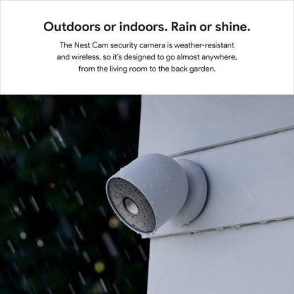 Google Nest Security Cam (Wired) - 2nd Generation - Snow