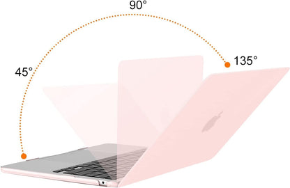 MOSISO Compatible with MacBook Air 13 inch Case 2025 2024 2023 2022 M4 A3240 M3 A3113 M2 A2681, Plastic Hard Shell&Keyboard Cover&Screen Film&Pouch for MacBook Air 13.6 inch Case, Crystal Clear
