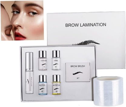 Eyebrow Lamination Kit, 3D Brow Perming Set for Home Use | Quick 15-Min Application, For Beginners, Great for At-Home Grooming