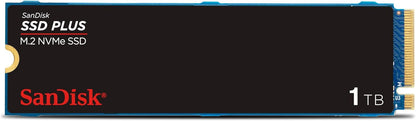 SanDisk 250GB SSD Plus M.2 NVMe SSD - PCIE Gen 3.0, Up to 2,400 MB/s - Internal Solid State Drive - SDSSDA3N-250G-G26