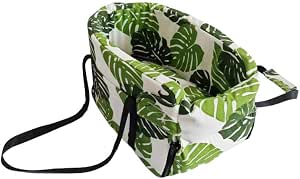 Console Dog Seat for Tesla Model 3 2017-2026, Pet Booster, Automotive Car Bed, Cat Soft-Sided Carrier, Portable Vehicle Travel Bag Green