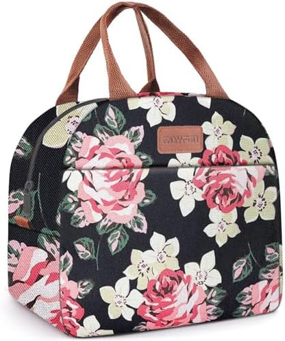 Lunch Bag for Women & Men Adult Insulated Lunch Box, Small Leakproof Cooler Food Lunch Containers Reusable High Capacity Lunch Tote Bags for Work, Travel, Outdoor
