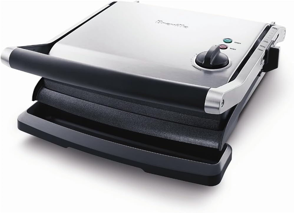 Breville the Panini Grill, Sandwich Maker, Panini Press, BREBGR200XL, Brushed Stainless Steel