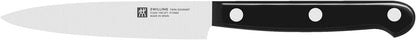 ZWILLING Gourmet 7-Piece Self Sharpening Block Set | Set Contains : 4" Paring | 6" Utility | 5" Tomato/Utility | 8" Bread | 8" Chef | Twin L Multi-Purpose Scissors