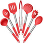 Silicone Cooking Utensils Set | Heat Resistant Kitchen Tools | Non Stick Cookware Utensils | Stainless Steel Handle Utensils | 7 Piece Cooking Set - PuriLite