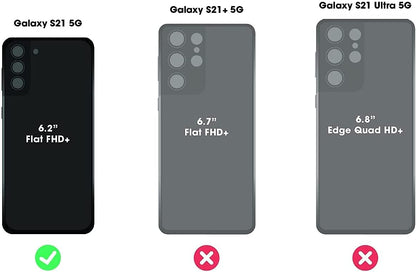 OtterBox Defender Series Rugged Case & Holster for Samsung Galaxy S21 5G (ONLY) Non-Retail Packaging - Black - with Microbial Defense