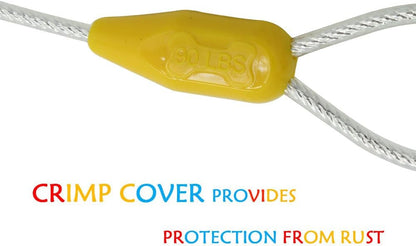 Petest 25ft Reflective Tie-Out Cable for Small Dogs Up to 35 Pounds