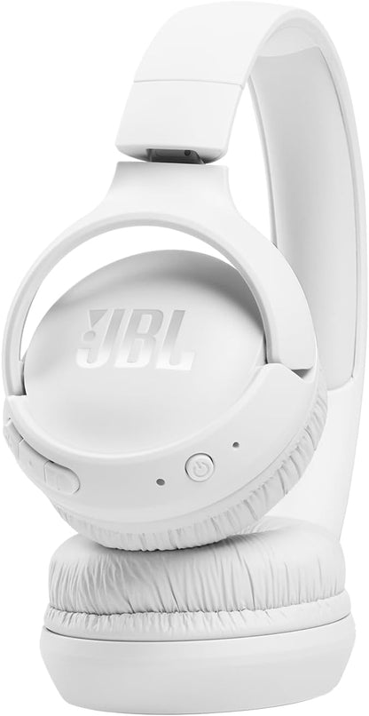 JBL Tune 520BT - Wireless On-Ear Headphones, Up to 57H Battery Life and Speed Charge, Lightweight, Comfortable and Foldable Design, Hands-Free Calls with Voice Aware (Black)