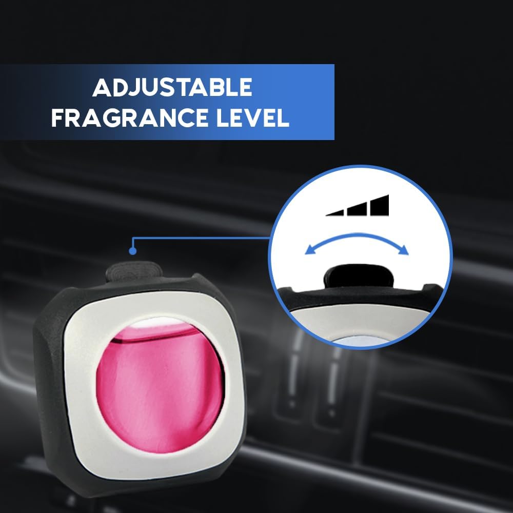 Air Jungles New Car Scent Car Air Freshener Clip, 6 Car Freshener Vent Clips, 4ml Each, Long Lasting Air Freshener for Car, Up to 180 Days Car Refresher Odor Eliminator
