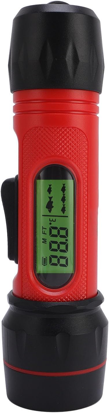 GOWENIC Sonar Fish Finder, Wireless Sonar Fishfinder Handheld Depth Finder with LCD Display, IP68 Waterproof, 45° Detection Angle, for Kayak/Boat/Ice/Offshore Fishing