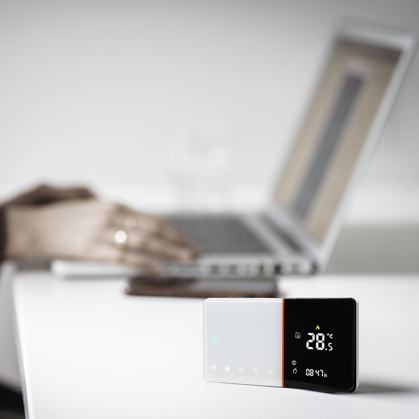 Smart Thermostat, LCD Display Programmable Temperature Controller for Water Floor Heating, Digital Intelligent Wall Thermostat with Timer Working Mode