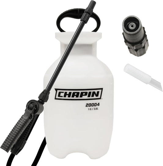 Chapin 1-Gallon Garden Pump Sprayer – Handheld Pressure Sprayer with Anti-Clog Filter and Adjustable Nozzle