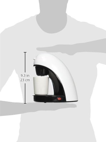 Brentwood TS-112W Single Serve Cup Coffee Maker, White