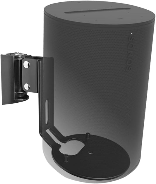 EMAQUIN Wall Mount Bracket for Sonos Era 100 Speaker (Swivel and Tilt,Sturdy Metal,Enduring Paint Finish,Easy to intall,Compatible with Sonos Era 100,Single pc,Black)