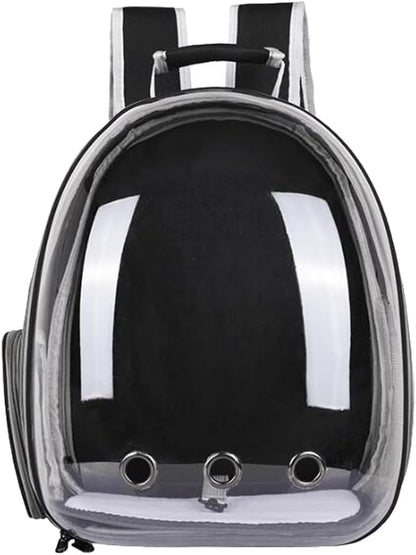 Cat Backpack Carrier Pet Dog Expandable Carriers Bag with Space Capsule Clear Bubble Window for Kitten Small Puppy and Bunny Cats Travel Hiking Walking Outdoor Use