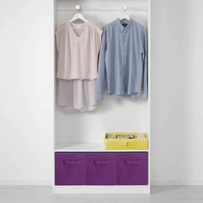 ShellKingdom Storage Bins, Foldable Fabric Storage Cubes And Cloth Organizer Drawer For Closet And Toys, 6 Pack (Lavender+Light Blue+Pink)