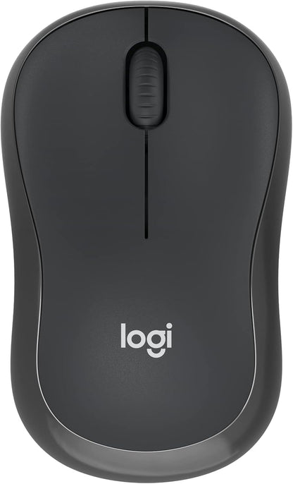 Logitech M185 Wireless Mouse, 2.4GHz with USB Mini Receiver, 12-Month Battery Life, 1000 DPI Optical Tracking, Ambidextrous, Compatible with PC, Mac, Laptop - Black