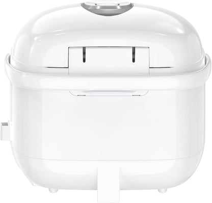 Panasonic SRZC123L Rice Cooker, 6-Cup Uncooked/12-Cup Cooked, Fuzzy Logic Microcomputer, Thick Non-Stick Aluminum Pan, Detachable Inner Lid, 10 Programs, Auto Keep Warm, Keep Warm, White