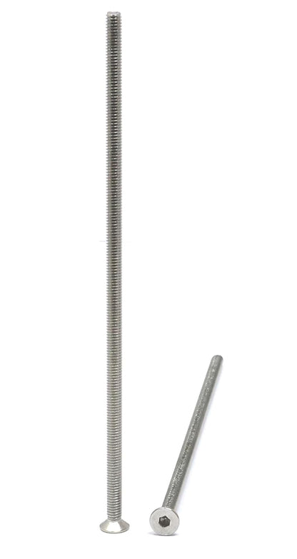 iexcell 5 Pcs M8 x 80mm Thread Pitch 1.25 mm Stainless Steel 304 Hex Socket Flat Head Cap Screws Bolts Kit