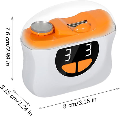 Electric Toenail Clippers  Automatic Fingernail Cutter – 3 Gears with LED Light & Scrap Storage